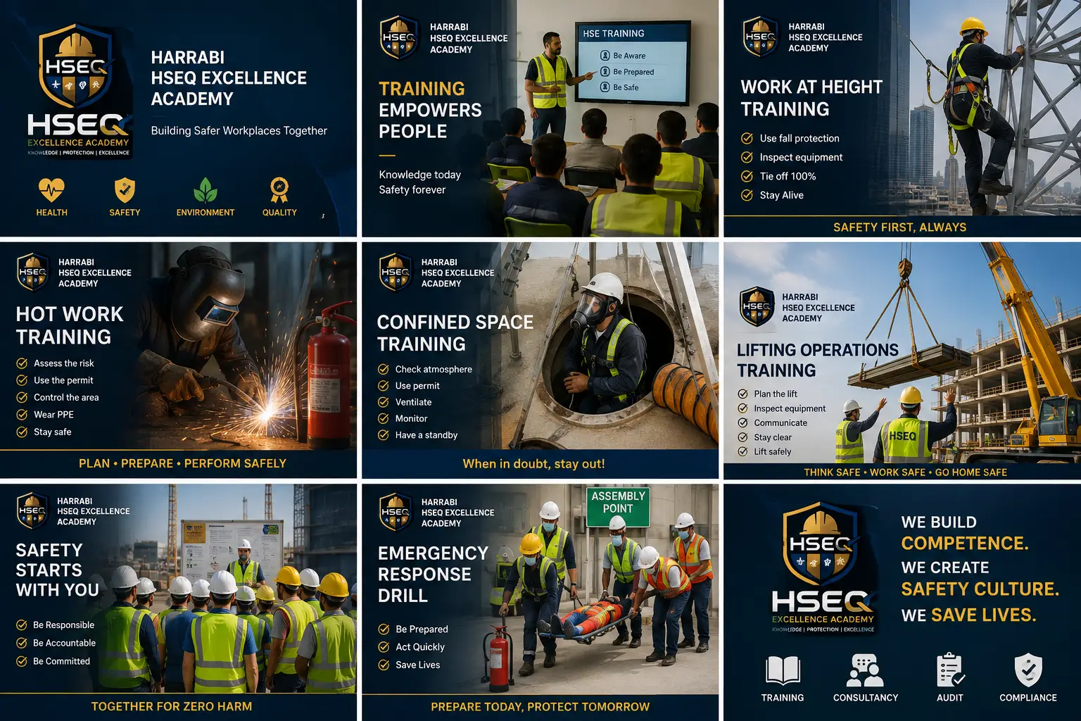 Harrabi HSEQ Excellence Academy – Professional HSEQ Training and Safety Solutions